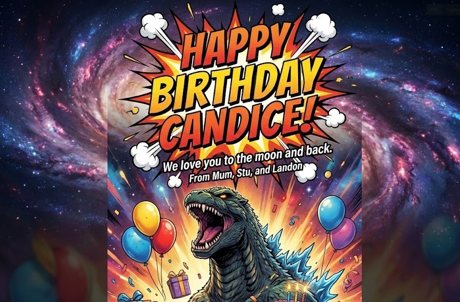 Birthday artwork for Candice